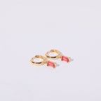 Birthstone Huggies Earrings