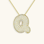 Hailey Bubble Initial Gold Necklace
