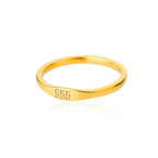 Gold Minimalist Bar Signet Ring