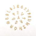 Gold Crystal Initial Pendant Necklace