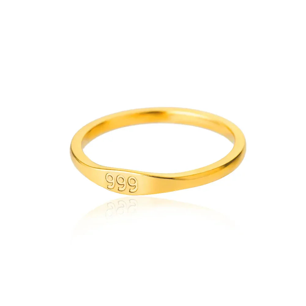 Gold Minimalist Bar Signet Ring