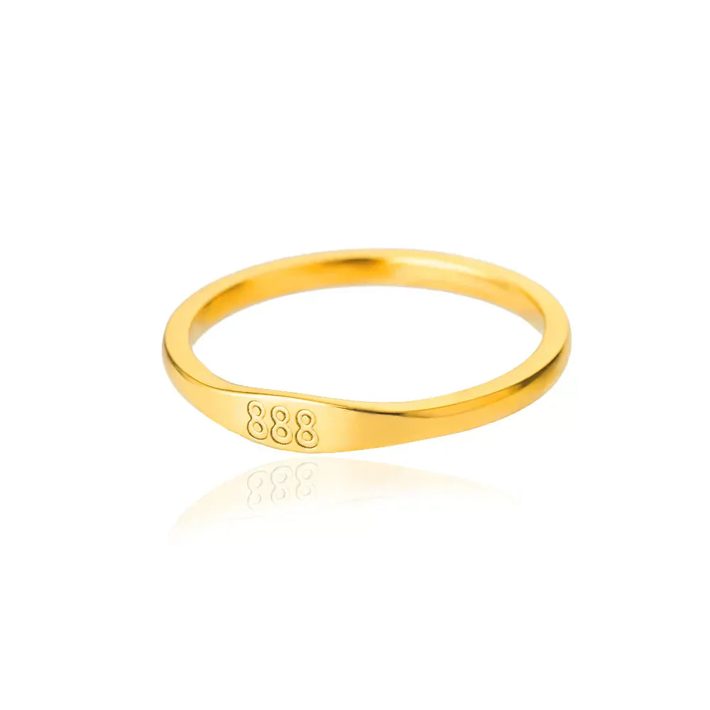 Gold Minimalist Bar Signet Ring