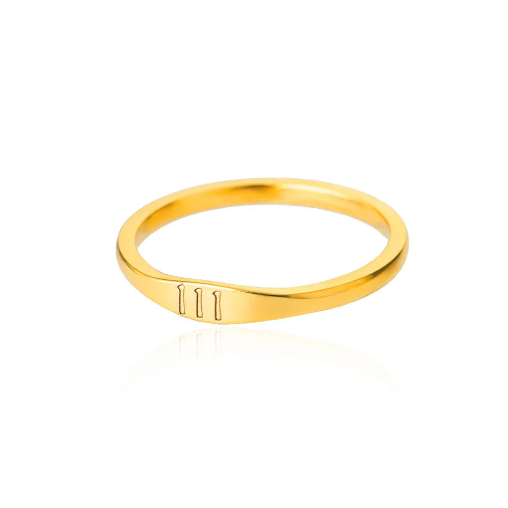 Gold Minimalist Bar Signet Ring