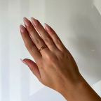Gold Cuban Link Chain Band Ring