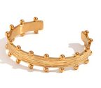 Textured Gold Cuff Bracelet