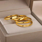 Gold Minimalist Bar Signet Ring