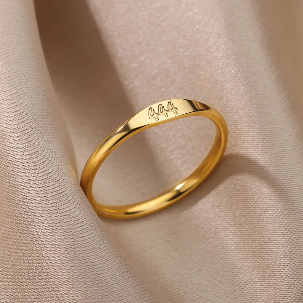 Gold Minimalist Bar Signet Ring