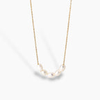 Kona Gold Chain Pearl Cluster Necklace