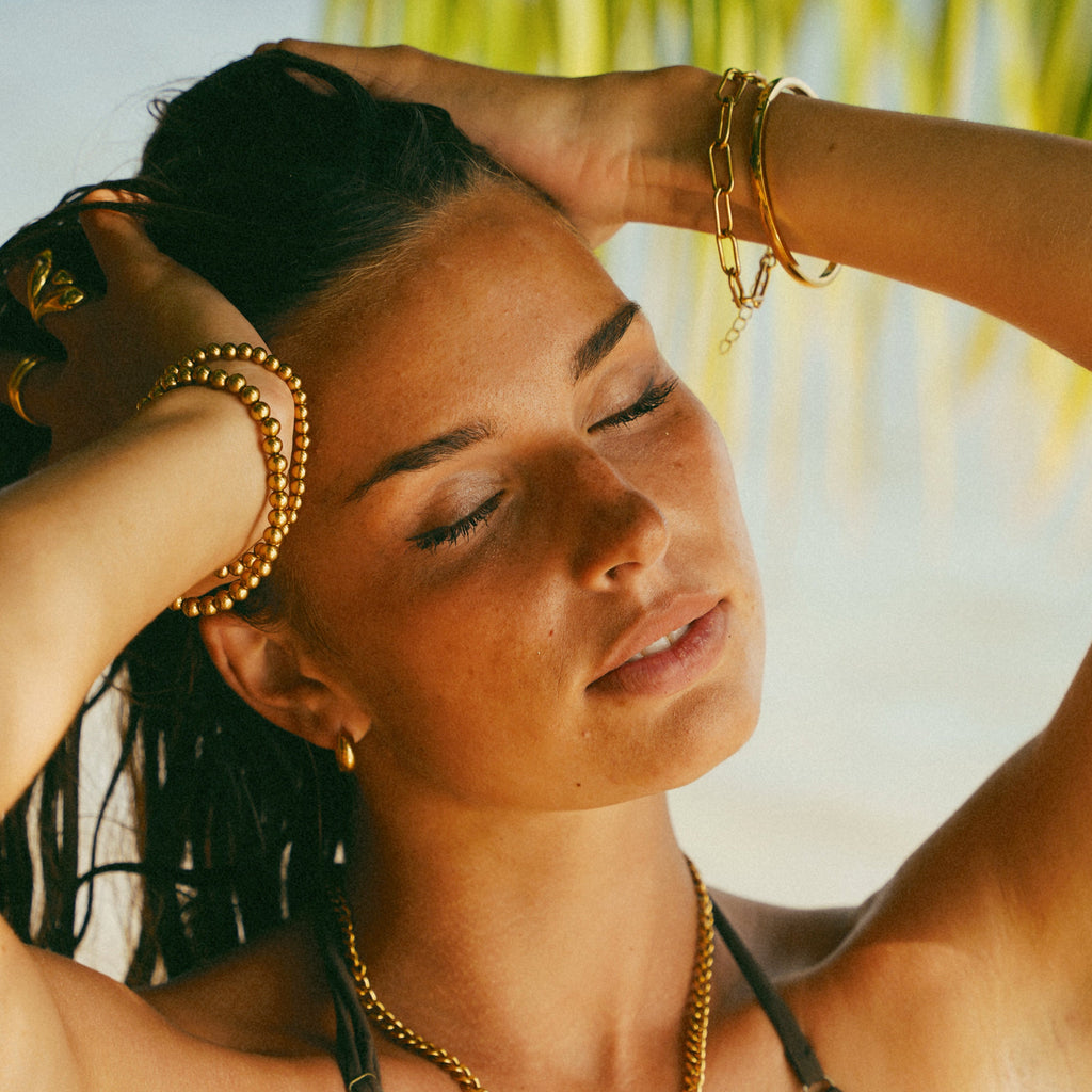 Gold Beaded Bracelet