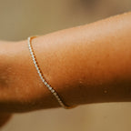 Silver Adjustable Tennis Bracelet