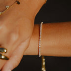 Gold Adjustable Tennis Bracelet