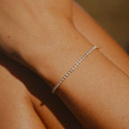 Gold Adjustable Tennis Bracelet