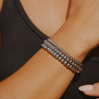 Silver Beaded Bracelet