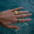 Gold Blooming Rose Ring