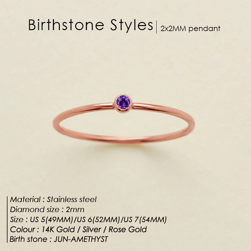 June Purple rose gold