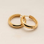 Gold Huggie Hoop Earrings