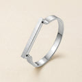 Silver Engravable Bar Bracelet
