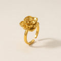 Gold Blooming Rose Ring