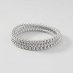 Silver Beaded Bracelet