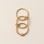 Gold Knot Stacking Ring Set