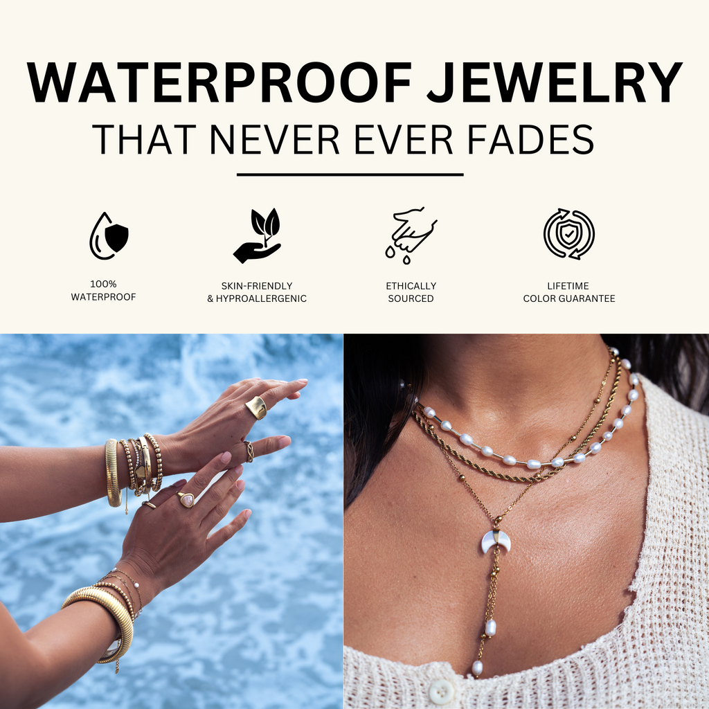 Gold Seashell Pearl Charm Necklace