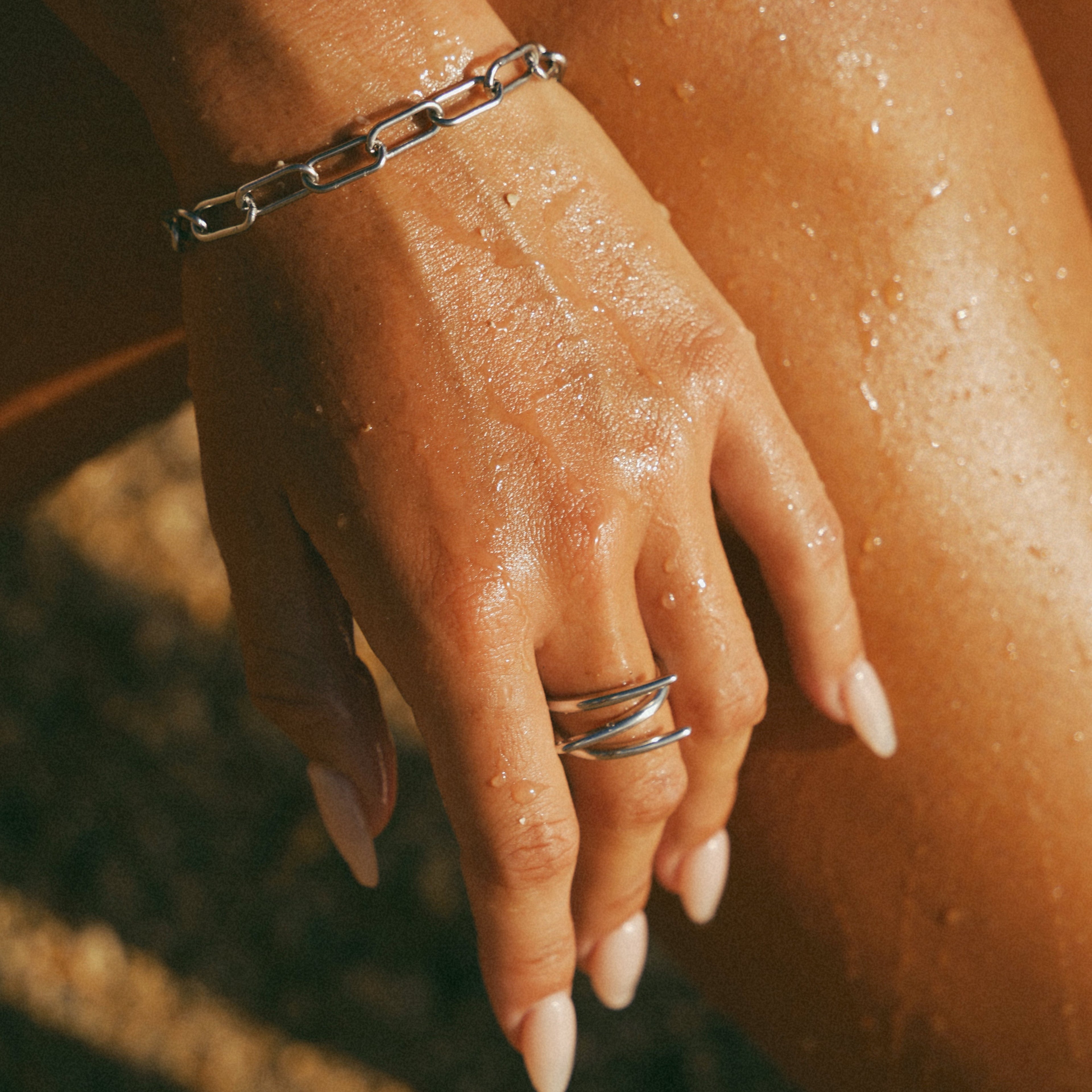 Gold Triple Wrap Coil Ring