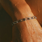 Silver Chunky Paperclip Bracelet