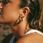 Statement Gold Hoop Earrings