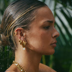 Gold Huggie Hoop Earrings