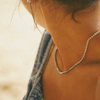Sparkling Crystal Tennis Necklace