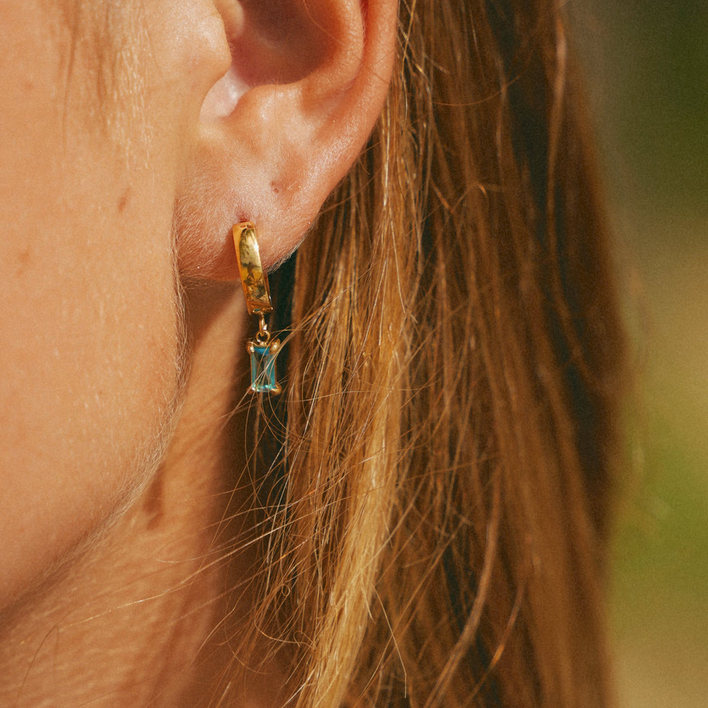 Birthstone Huggies Earrings
