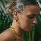 Gold Huggie Hoop Earrings