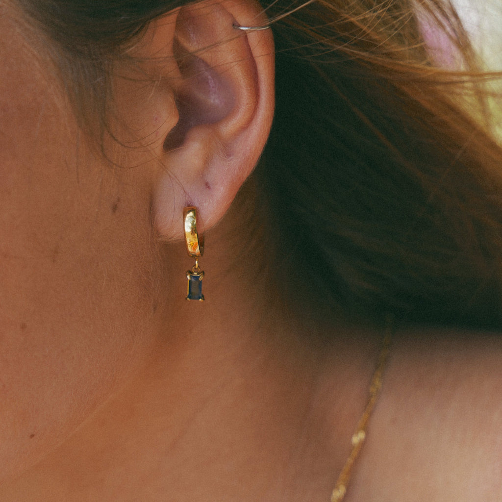 Birthstone Huggies Earrings