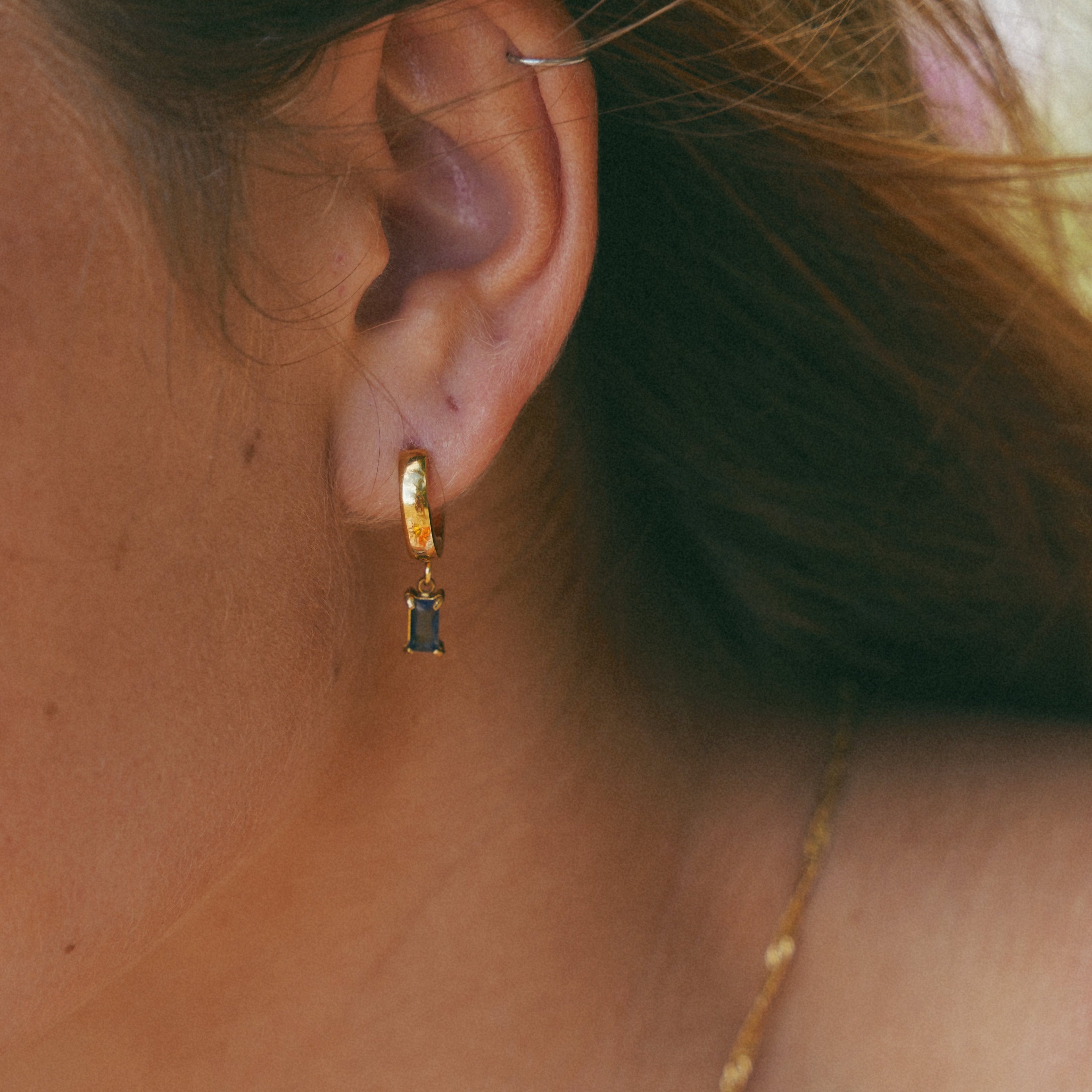 Birthstone Huggies Earrings