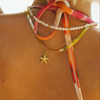 Gold Celestara Starfish Pendant Necklace